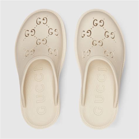 gucci sandals white rubber|gucci snakeskin sandals.